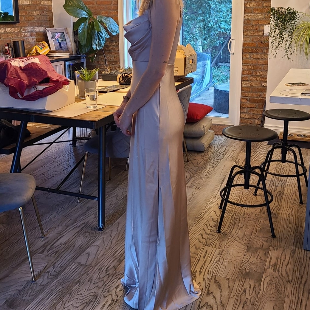 Champagne/gold bridesmaid dress